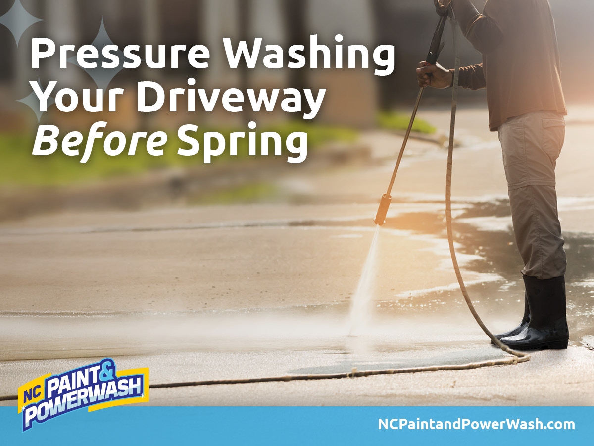 The Benefits of Pressure Washing Your Driveway Before Spring