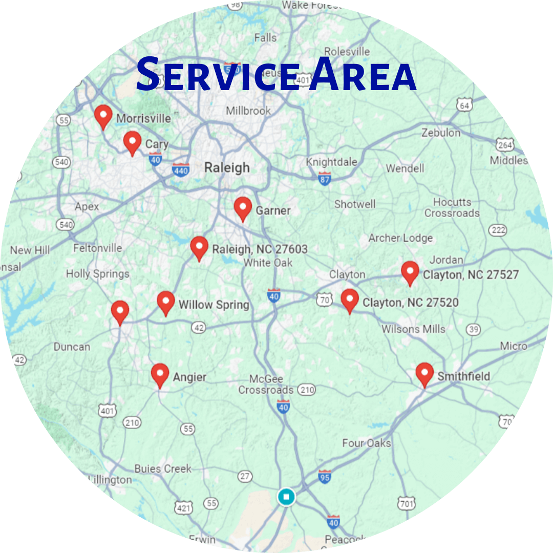 Service Area for NC Paint and PowerWash